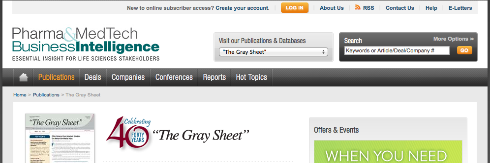 The Gray Sheet
