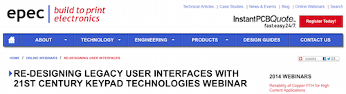 Re-Designing Legacy User Interfaces With 21st Century Keypad Technologies Webinar
