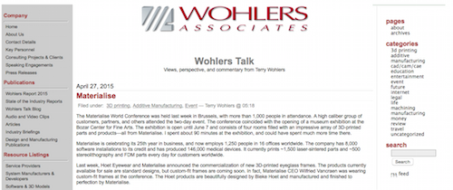Wohlers Talk