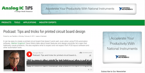 Podcast Tips and Tricks for Printed Circuit Board Design