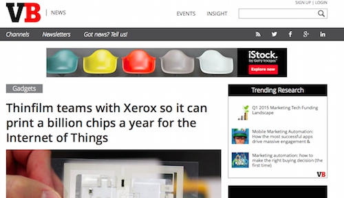 Thinfilm teams with Xerox so it can print a billion chips a year for the Internet of Things