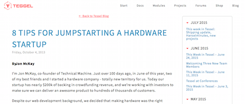 8 Tips for Jumpstarting a Hardware Startup