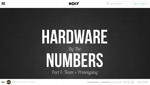 Hardware By the Numbers Part 1 Team + Prototyping
