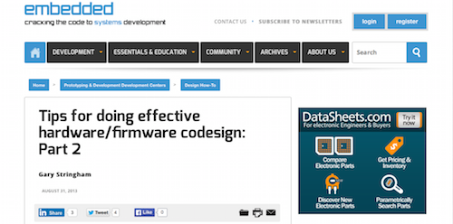 Tips for Doing Effective Hardware:Firmware Codesign Part 2