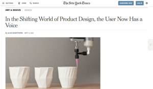 In the Shifting World of Product Design the User Now Has a Voice