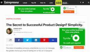 The Secret to Successful Product Design Simplicity