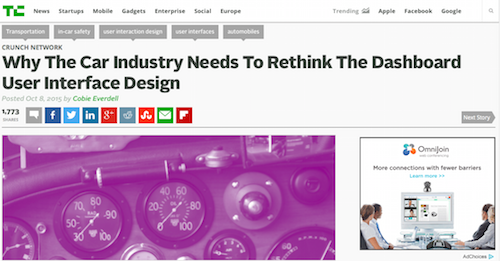 Why the Car Industry Needs to Rethink the Dashboard User Interface Design