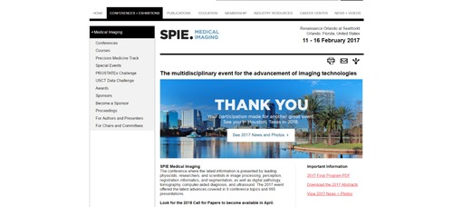 SPIE Medical Imaging 2017 
